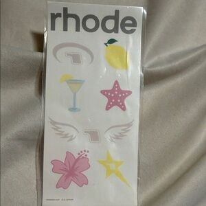 RHODE Colorful Sticker Set with Lemon and Star